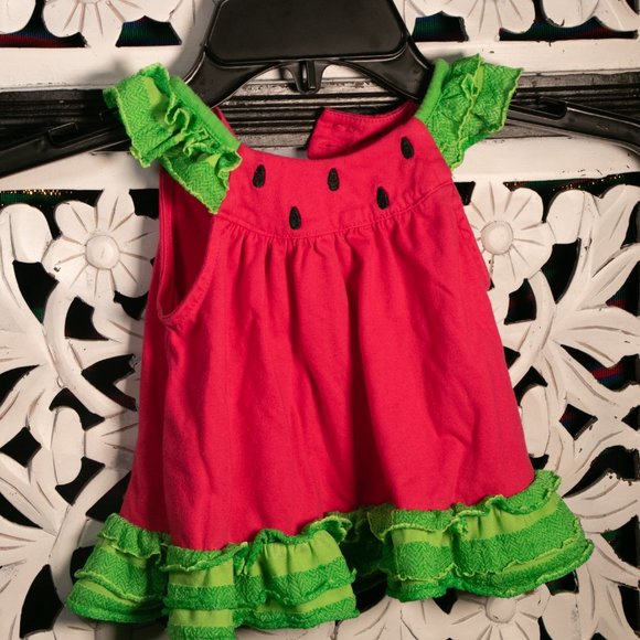 Watermelon Summer Dress Toddler - Picture 4 of 6